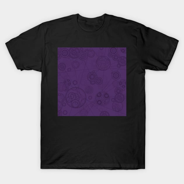 Gallifrey Pattern - Purple T-Shirt by TurtleNotes